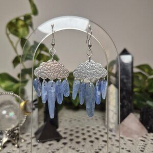 Kyanite Cloud Gemstone Earrings